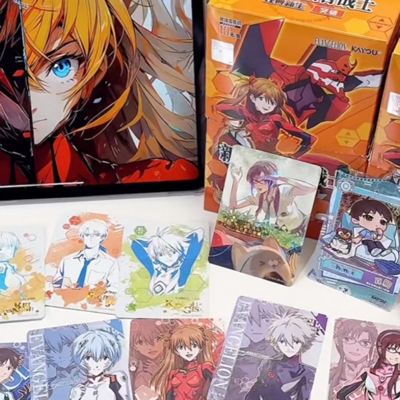 Evangelion Anime Merchandise - Autentyczne Nowe Kolekcjonerskie Karty KAYOU Evangelion