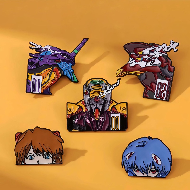 Evangelion Anime Merchandise - Metalowa broszka Neon Genesis Ayanami Rei