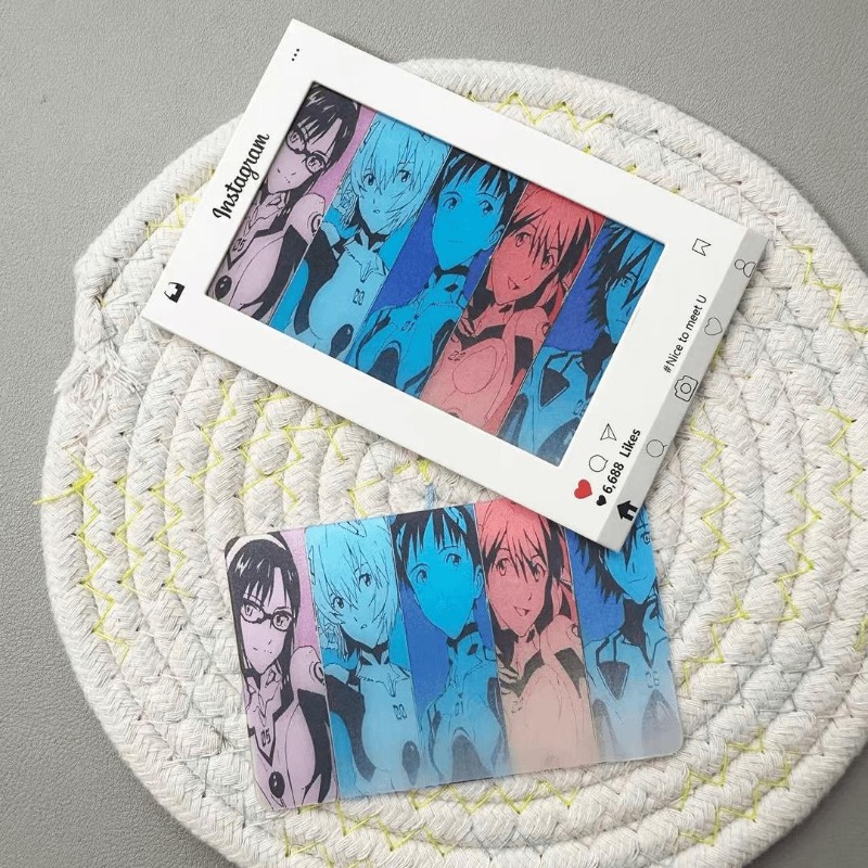 Evangelion Anime Merchandise - Karty EVA Shinji Rei Asuka Langley