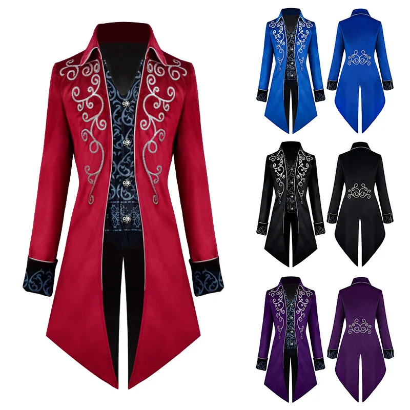 Windbreaker Anime Merchandise - Średniowieczny smoking Steampunk Vintage wiktoriańska wiatrówka