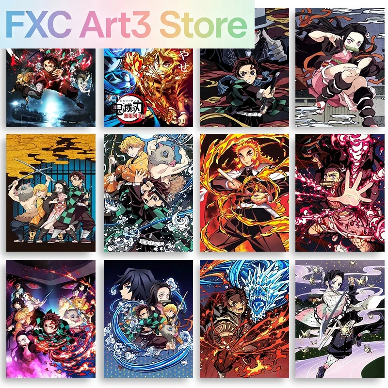 Anime Merchandise Posters - Bezramowy, klasyczny obraz na płótnie z