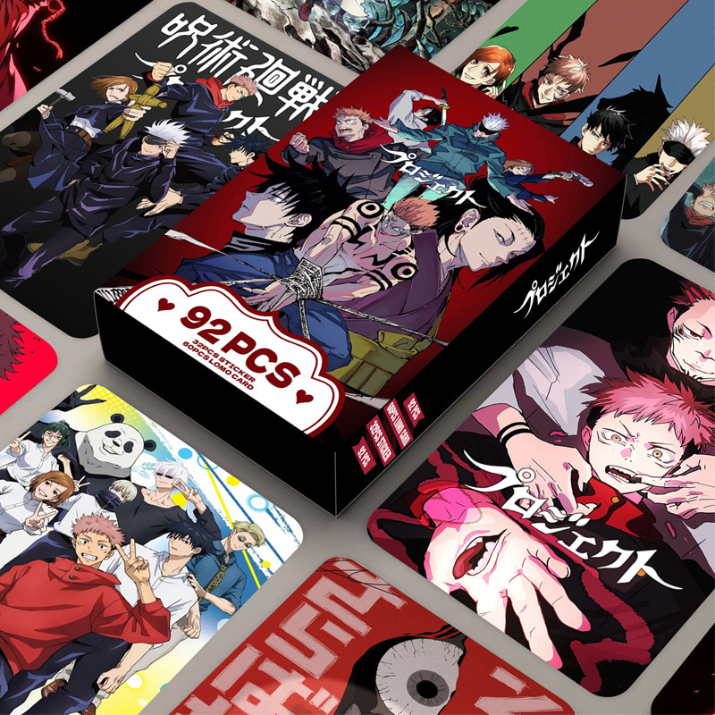 92 sztuki kart Jujutsu Kaisen, – Anime Merchandise Japan recenzja i cena