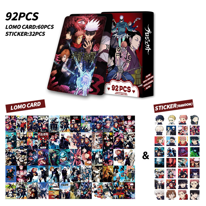 92 sztuki kart Jujutsu Kaisen, – Anime Merchandise Japan recenzja i cena