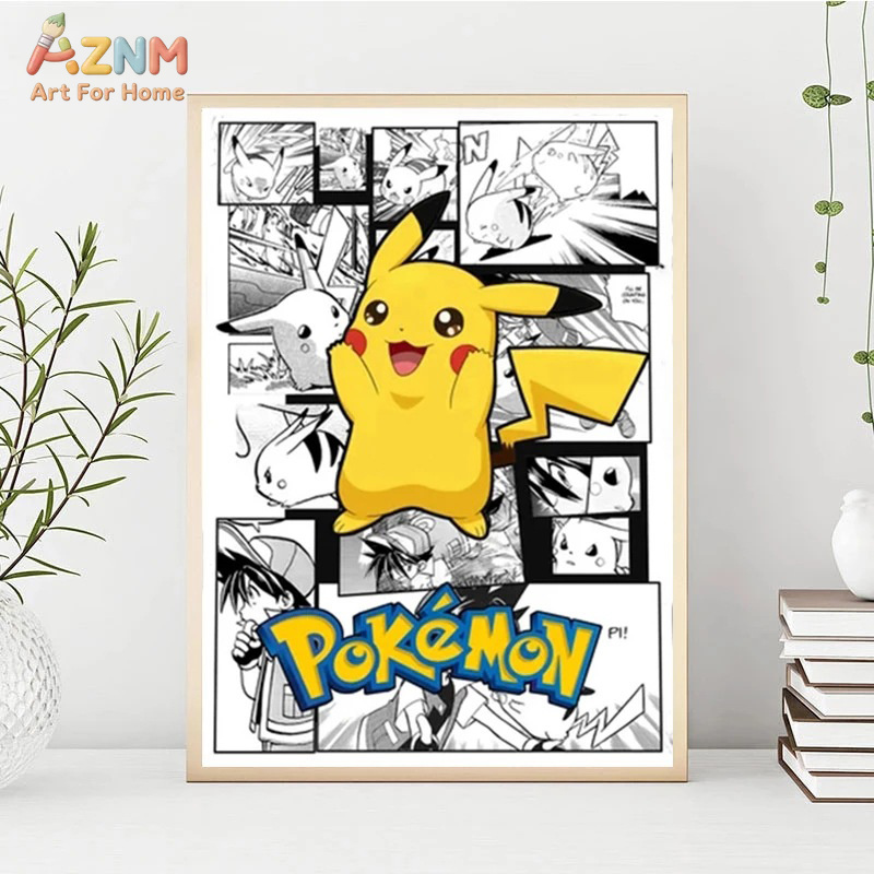 AZNM Pokemon Charizard Pikachu – Anime Merchandise Posters recenzja i cena